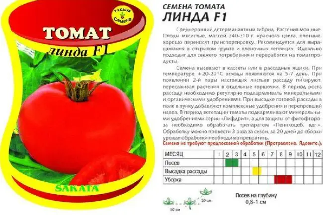 Детерминантный гибридный сорт томата Линда F1 — описание плодов и технические данные растения. Выращивание в тепличных условиях и отзывы овощеводов.