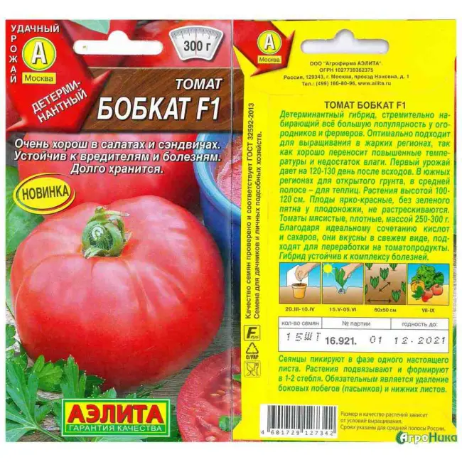 Подробное описание классического сорта томата Бобкат