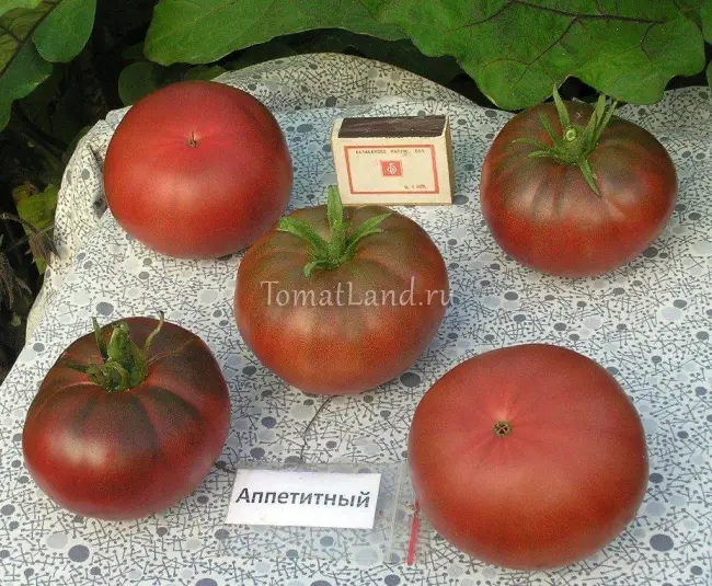 Описание и характеристика сорта томата Аппетитный, отзывы, фото